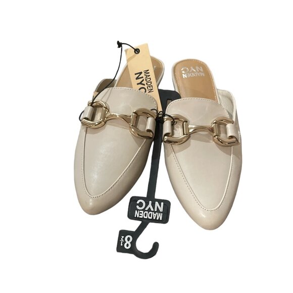 Women's Tania Slip-on Mule, Madden NYC, 81/2, Bone NWT - Picture 2 of 6